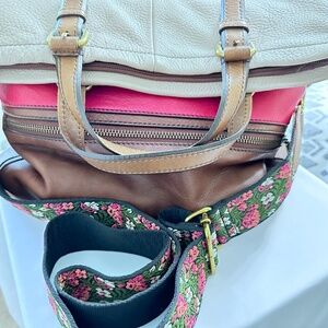Fossil Leather Convertable Handbag
